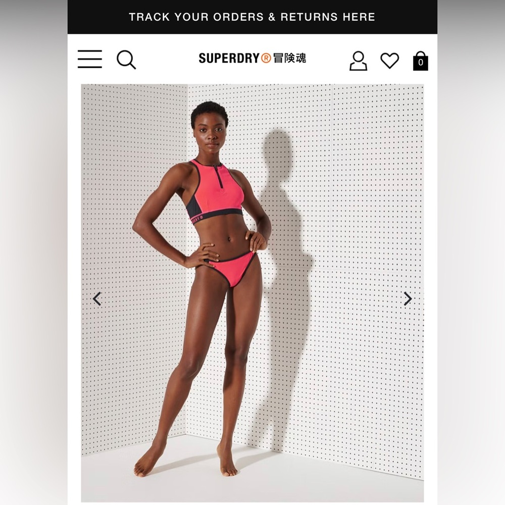 Superdry sport bikini set sz 2